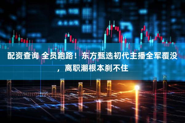 配资查询 全员跑路！东方甄选初代主播全军覆没，离职潮根本刹不住